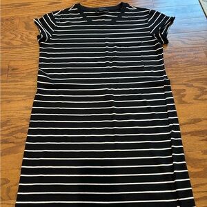 Sanctuary Black and White Striped Mini Dress